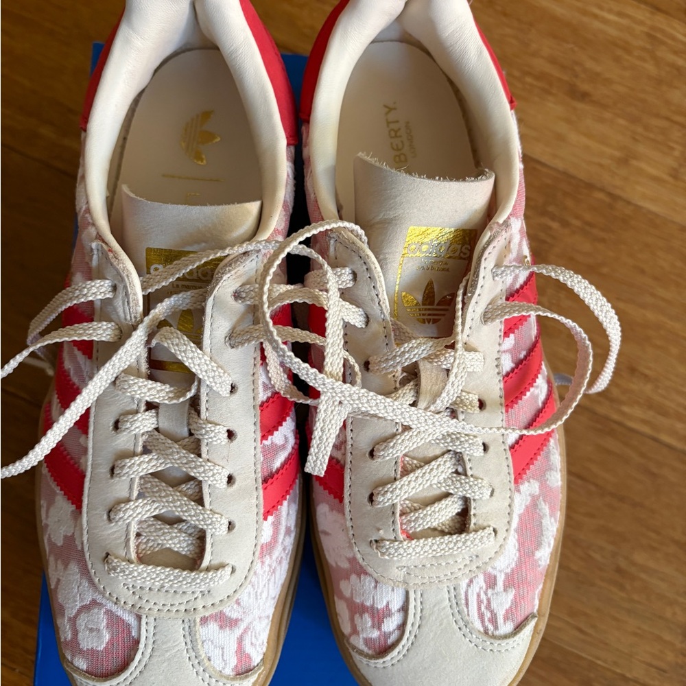 Adidas originals x Liberty London Gazelle Bold (LIKE NEW) - Picture 2 of 10